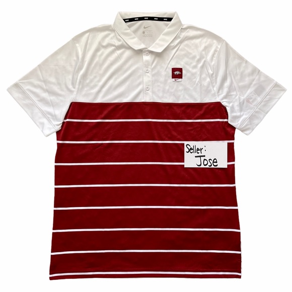 Nike Other - NIKE ARKANSAS RAZORBACKS POLO SHIRT FOOTBALL NCAA
